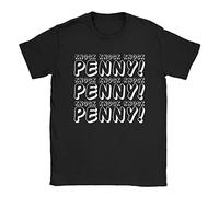 Knock Knock Knock Penny Mens T-Shirt X-Large Black Big Bang Theory Funny Slogan Gift