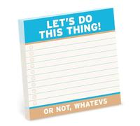 Knock Knock Let’s Do This Thing Large Sticky Notes (4x4in) (Knock Knock Sticky Notes)