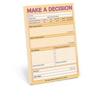 Knock Knock Make a Decision Pad, Checklist Funny Office Notepads (Pastel Version), 6 x 9-inches