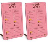 Knock Knock Mood Alert Desktop Pegboard 6 x 9-inches (Pack of 2)