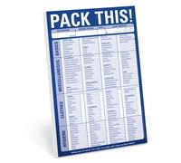 Knock Knock Pack This! Pad Packing List Notepad, 6 x 9-inches