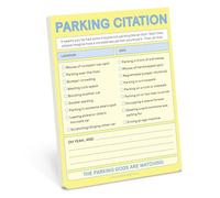 Knock Knock Parking Citation Nifty Note (Pastel Yellow)