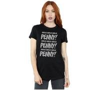 Knock Knock Penny Cotton Boyfriend T-Shirt The Big Bang Theory Black S