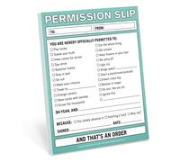 Knock Knock Permission Slip Nifty Note Pad, 4 x 5.25-inches