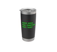 Knock Knock Race Condition Who's There Programming Coder Fun Stainless Steel Insulated Tumbler