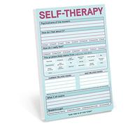 Knock Knock Self-Therapy Pad, Checklist Note Pad for Step-by-Step Stress Relief (Pastel Version), 6 x 9-inches