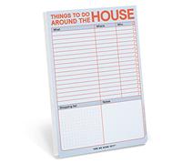 Knock Knock Things to Do Around the House Notepad with Magnet, Honey-Do List Note Pad, 6 x 9-inches (Pastel Edition)