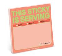 Knock Knock This Sticky Is Serving Sticky Note (Pastel Version) (Knock Knock Sticky Notes)