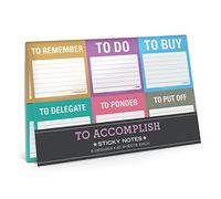 Knock Knock To Accomplish Sticky Note Packet,8.25 x 5.5inches