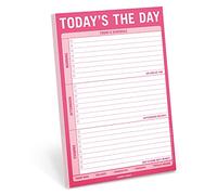 Knock Knock Today's The Day Pad, To Do List Note Pad, 6 x 9-inches