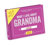 Knock Knock What I Love about Grandma Fill in the Love Book Fill-in-the-Blank Gift Journal, 4.5 x 3.25-inches