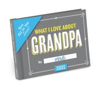 Knock Knock What I Love about Grandpa Book Fill in the Love Fill-in-the-Blank Book & Gift Journal