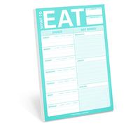 Knock Knock Meal Planning Note Pad - What to Eat - 6 x 9 in - Mint Green