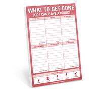 Knock Knock Note Pad – What to Get Done (So I Can Have a Drink) To-Do List, 6 x 9 in