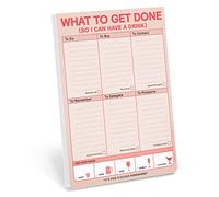 Knock Knock What to Get Done So I Can Have a Drink Pad (Pastel Version)