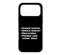 Knock Knock Who's There Recursion Please Use other Door Joke Case for iPhone 17 Pro Max