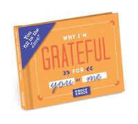 Knock Knock Why I'm Grateful for You Fill in the Love Book Fill-in-the-Blank Gift Journal, 4.5 x 3.25-inches
