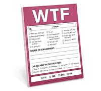 Knock Knock Notepad - WTF Nifty Note Pad - 4 x 5.25 inches