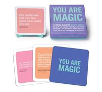Knock Knock You Are Magic Inner-Truth Deck Affirmation Quote Cards Deck, 40 Affirmation Cards & Inspirational Gifts, 4.25 x 4.25-inches