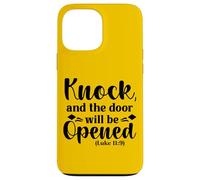 Knock The Door Will Be Open - Bible Verse Christian Faith Case for iPhone 13 Pro Max