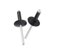 Knock Type Expansion, Blind Rivets Aluminium Large Flange Head Black Multiple Sizes 30/50 pcs(30pcs,4.0x20x12mm)