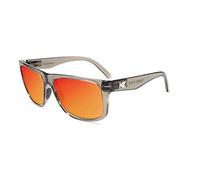 Knockaround Torrey Pines and Torrey Pines Sport Polarized Sunglasses for Men & Women - UV400 Protection - Running, Clear Grey / Red Sunset, One Size