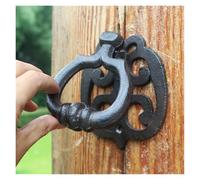 Knocker Door Handle Door Knock Handle Home Decoration Cast Iron Wood Vintage Solid Antique