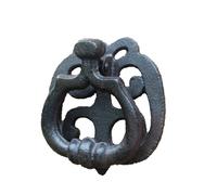 Knocker Door Handle Door Knock Handle Home Decoration Cast Iron Wood Vintage Solid Antique of Garden