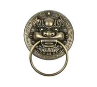 Knocker Door Handle Large Cast Lion Head Door Knocker Ring Pull Vintage Brass Handle Solid Wood Knock 30CM(300MM Bronze color1)