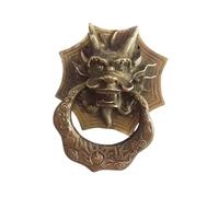 Knocker Door Handle Vintage Brass Dragon Knocker Wood Villa Courtyard Gate Furniture Handles Bronze Door Home Decoration
