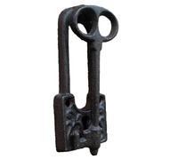 Knocker Door Handle Vintage Cast Iron Door Knocker, Black, Decorative Wall Mount, Traditional Style, 13.2x5.3x3cm for Front Door