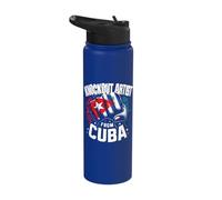 Knockout Artist from Cuba Cuban Boxing Pride Stainless Steel Insulated Water Bottle