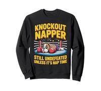 Knockout Napper Undefeated Dog Owner Pet Animal Boxer Dog Sweatshirt