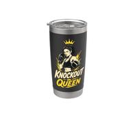 Knockout Queen Boxer Fighting Stainless Steel Insulated Tumbler