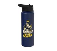 Knockout Queen Boxer Fighting Stainless Steel Insulated Water Bottle