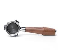 KNODOS 54mm Bottomless Portafilter Compatible with Sage Machines (3 Ears) - Walnut Handle, Fits Barista Express, Pro, Touch, Bambino, Duo Temp Pro (Walnut, Fits 54mm Sage/Breville)