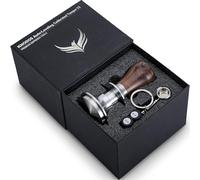 KNODOS 54mm Espresso Tamper Fits Sage Machines Walnut Calibrated Tamping Tool Auto-Leveling and 30lb Spring Loaded Design Coffee Tamper