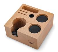 KNODOS 58mm Coffee Tamper Station - Beech Wood Espresso Accessories Organiser and Barista Tool Stand