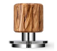KNODOS 58mm Espresso Tamper with Olive Wood Handle - Spring Loaded Tamper, Calibrated 30lb Spring & Click for Breville Oracle, Gaggia Classic Pro, Rancilio Silvia & Rocket