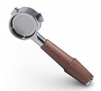 KNODOS Walnut Naked Portafilter 54mm for Sage Barista Express, Pro, Touch, Bambino Plus | Premium Bottomless Portafilter | Fits BES875, BES500, SES880, BES810 | Includes 18-21g Filter Basket