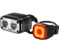 Knog Blinder Road 600 & Blinder Mini Square Rear USB Rechargeable Light Set Black