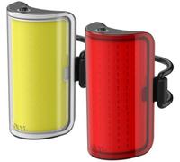 Knog Cobber Mid USB Rechargeable Twinpack Light Set Black