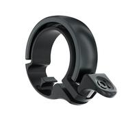 Knog Oi Unisex Bike Bells Black, aluminium frame,aluminium with nylon mount and actuator nylon clamp with hex screw