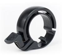 Knog Oi Unisex Bike Bells Black, aluminium frame,aluminium with nylon mount and actuator nylon clamp with hex screw