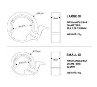 Knog Oi Classic Small Bike Bell One Size Silver