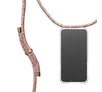 KNOK Mobile Phone Chain Compatible with Apple iPhone 13, Silicone Case with Strap, Mobile Phone Case for Smartphone for Hanging, Transparent Case with Cord, Protective Case with Cord (Unicorn)