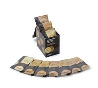 Knoops Hot Chocolate Sachets Selection Box, White, Milk Choc Flakes, 10-Pc | Real Choc Flakes, Hot Chocolate Gift Set, All Natural, White and Milk Percentages, 10 Single Sachets