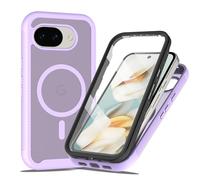 Knoowcase for Google Pixel 10A Case Magnetic Magsafe Wireless Charging for Google Pixel 10A Phone Case Built-in Screen Protector Shockproof Drop Protection Bumper Rugged Back Cover, Purple