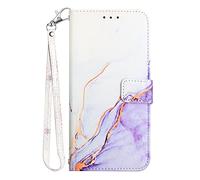 Knoowcase for Honor 400 Pro Shockproof Marble Case PU Leather Wallet Bumper Cover with Card Slots Protective Magnet Kickstand Drop Protection Shell Case compatible with Honor 400 Pro, Rose Gold