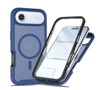 Knoowcase for iPhone Air Case Magnetic Magsafe Wireless Charging Built-in Screen Protector Shockproof Drop Protection Bumper Rugged Back Cover for iPhone Air Phone Case, Blue